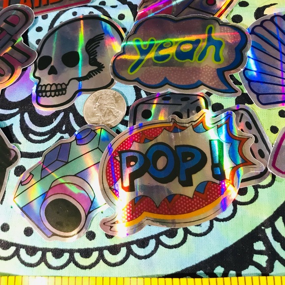 POP Metallic Prismatic Reflective Single Decor Sticker - Picture 6 of 8